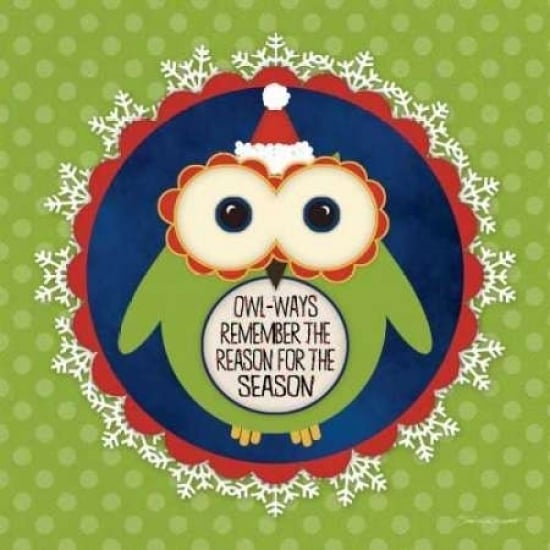 Owl Holiday IV Poster Print by Stephanie Marrott Image 1