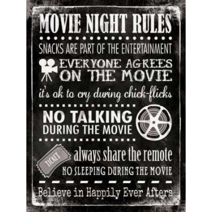 Movie Rules Poster Print by Stephanie Marrott Image 1