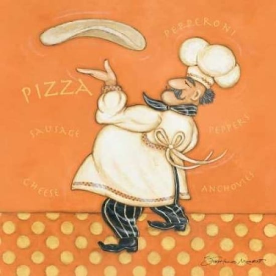 Pizza Chef Poster Print by Stephanie Marrott Image 2