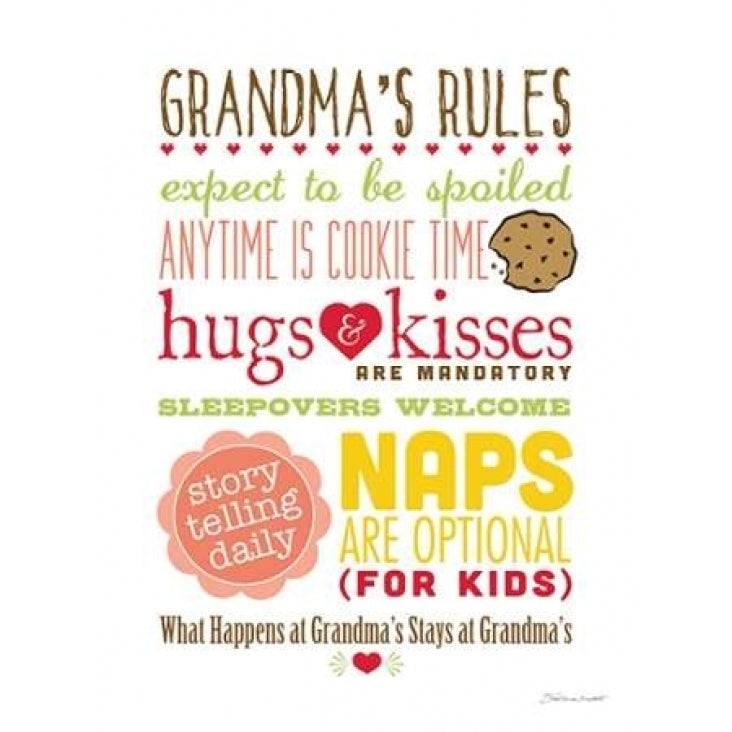 Grandmas Rules I Poster Print by Stephanie Marrott Image 1