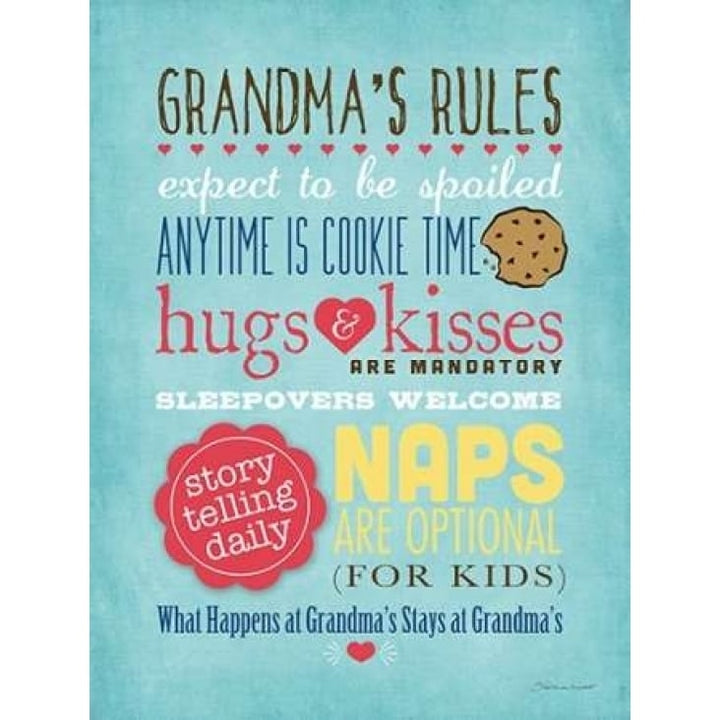 Grandmas Rules II Poster Print by Stephanie Marrott Image 1