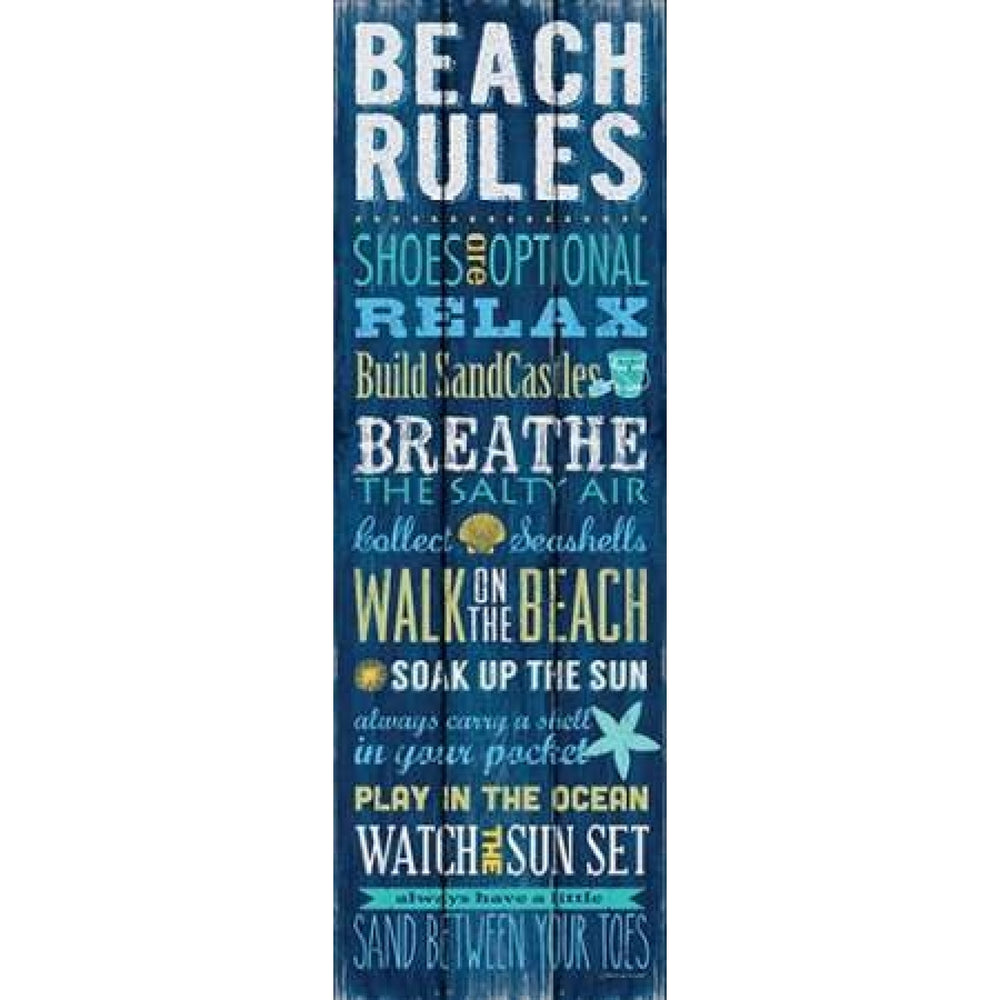 Beach Rules Poster Print by Stephanie Marrott Image 2