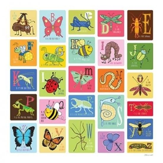 Bug Alphabet III Poster Print by Stephanie Marrott Image 1