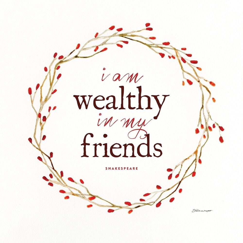 I Am Wealthy Poster Print by Stephanie Marrott Image 1