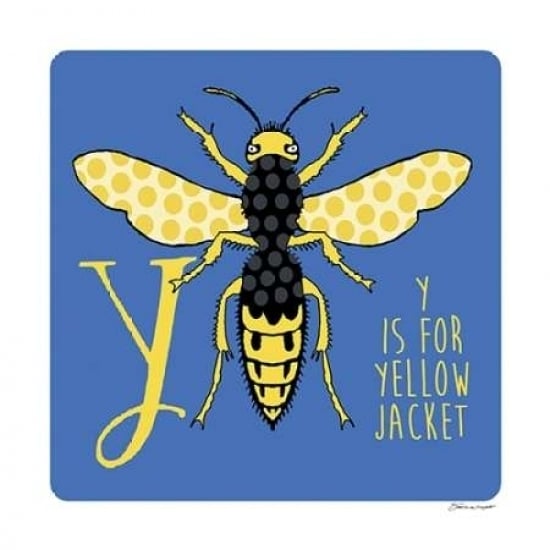 Y is For Yellow Jacket Poster Print by Stephanie Marrott Image 1