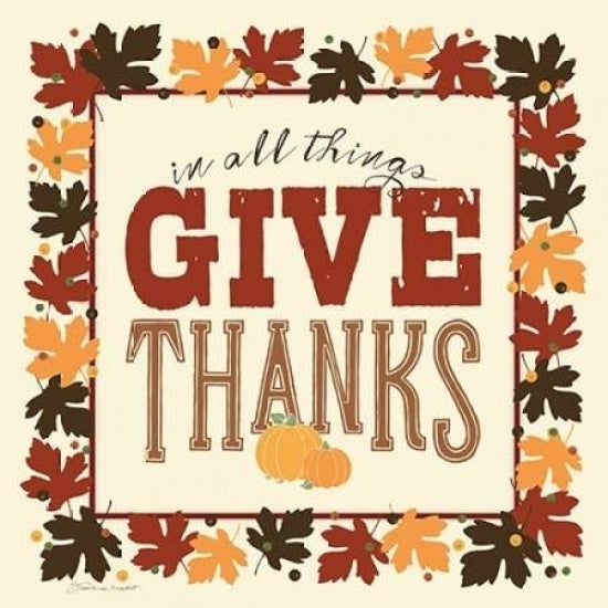 Give Thanks Poster Print by Stephanie Marrott Image 1