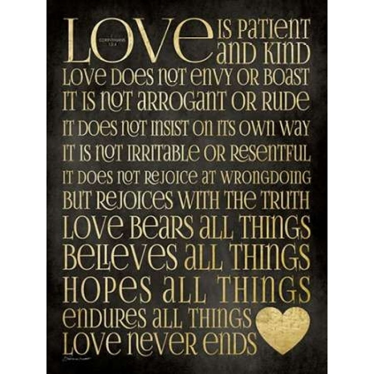 Love Is Patient Poster Print by Stephanie Marrott Image 2