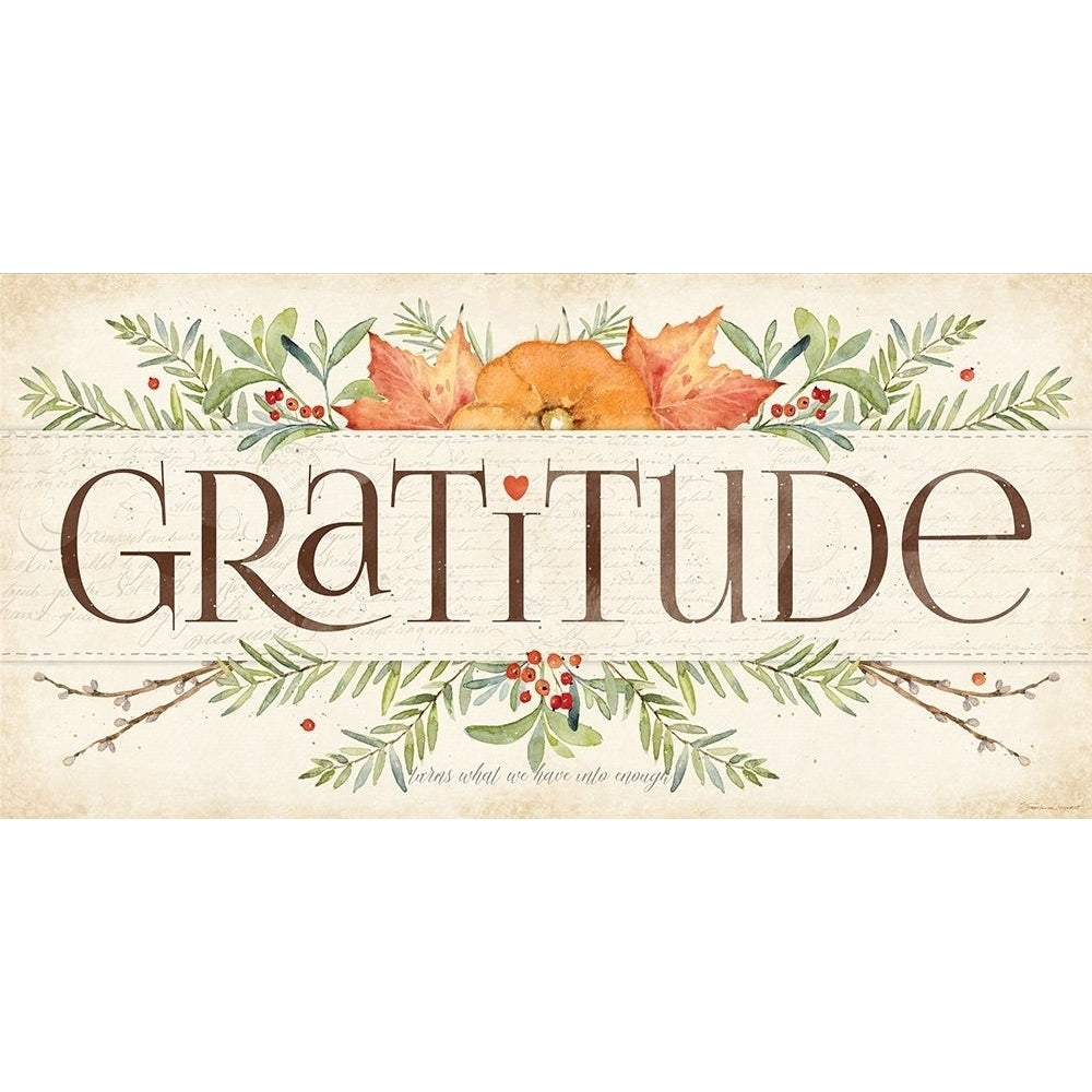 Gratitude Poster Print by Stephanie Marrott Image 1