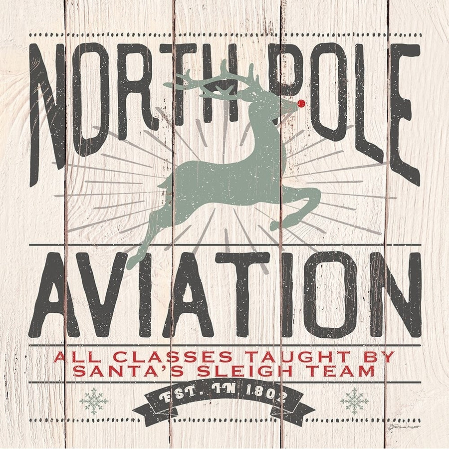 North Pole Aviation Poster Print by Stephanie Marrott Image 1