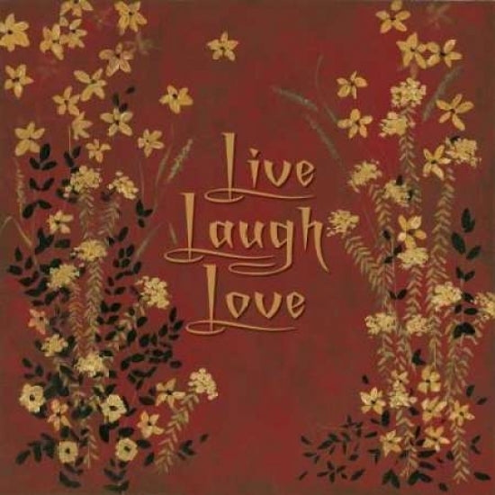 Live-Laugh-Love Poster Print by Stephanie Marrott Image 1