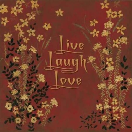 Live-Laugh-Love Poster Print by Stephanie Marrott Image 2