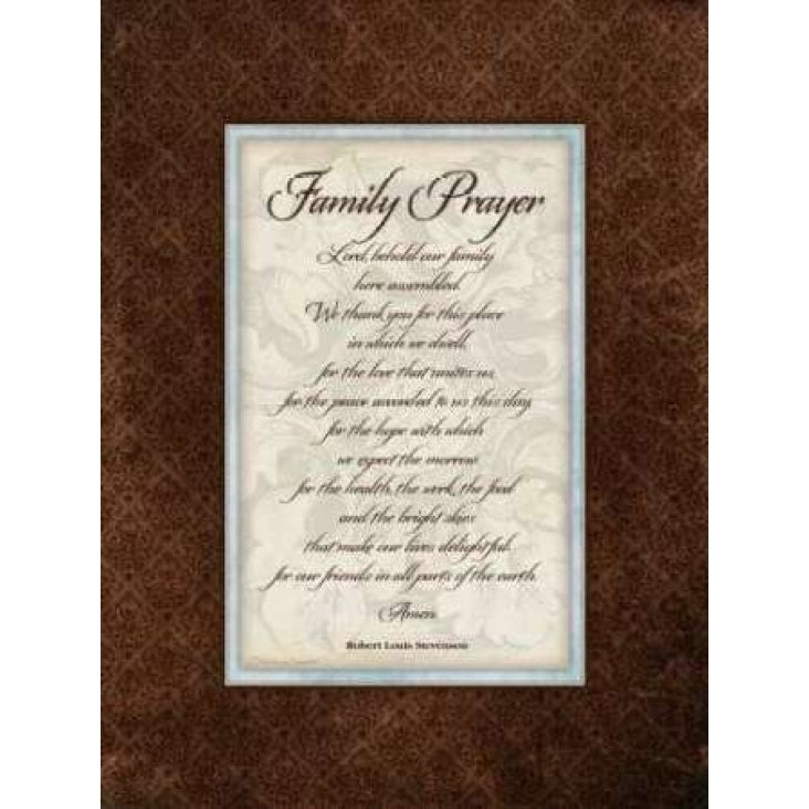 Family Prayer Poster Print by Stephanie Marrott Image 2