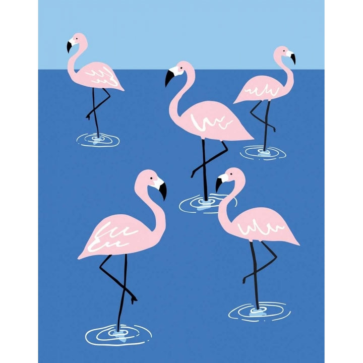 Flamingo Pond II Poster Print by Isabel Serna Image 1