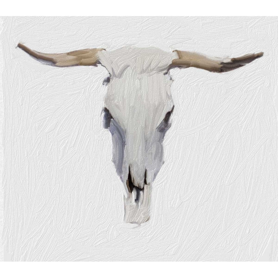 Alabaster Cow Skull Poster Print by Sarah Butcher Image 1