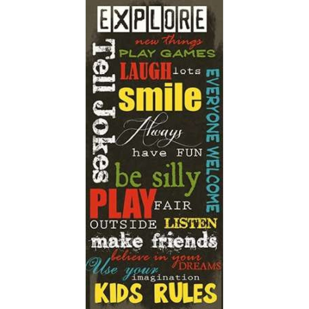 KIDS RULES M Poster Print by Taylor Greene Image 1