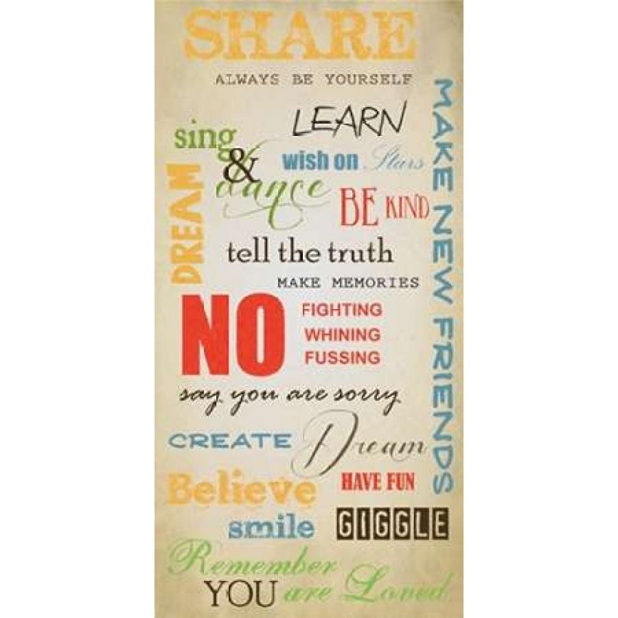 KIDS RULES A Poster Print by Taylor Greene Image 1