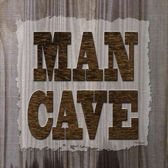 ManCave Wood Sq Poster Print by Todd Williams Image 1