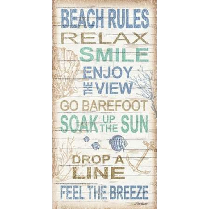 Beach Rules Poster Print by Todd Williams Image 1