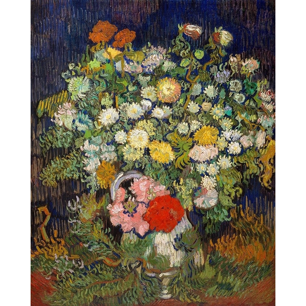 Bouquet of Flowers in a Vase 1890 Poster Print by Vincent Van Gogh Image 1