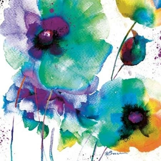 Color Flowers Poster Print by Victoria Brown Image 1