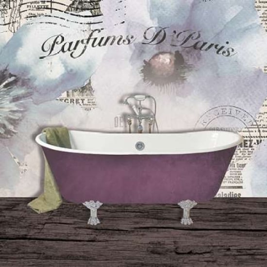 Watercolor Bath Poster Print by Victoria Brown Image 1