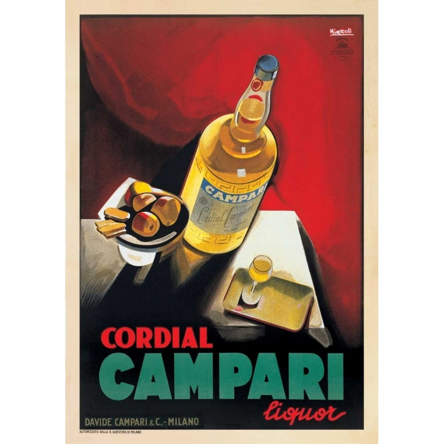 Cordial Campari Poster Print by Marcello Nizzoli VP831 Image 1