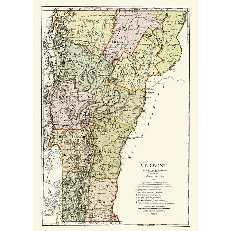 Vermont - Bohn 1796 Poster Print by Bohn Bohn VTZZ0019 Image 1