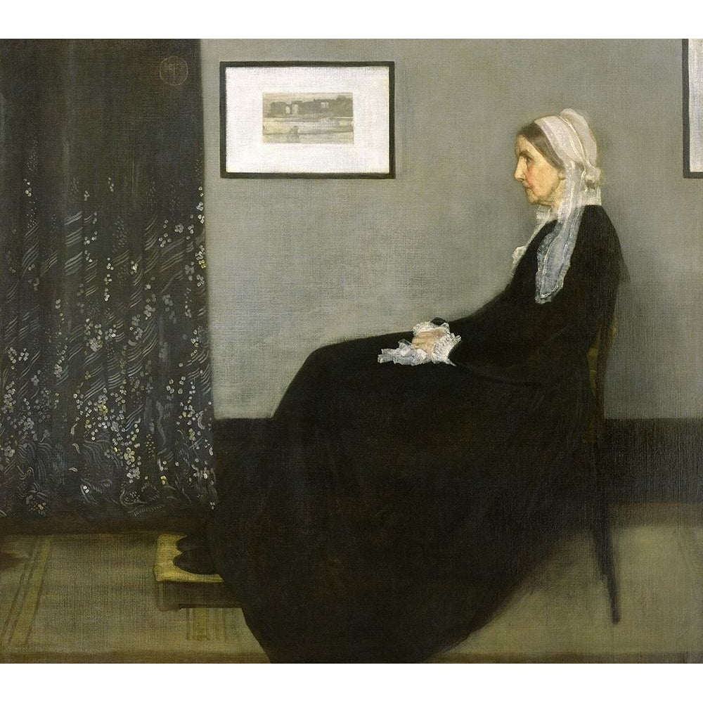 Whistlers Mother 1871 Poster Print by James Abbott McNeill Whistler W1064D Image 1