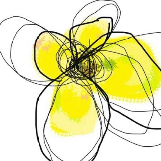 Yellow Petals Three Poster Print by Jan Weiss Image 2