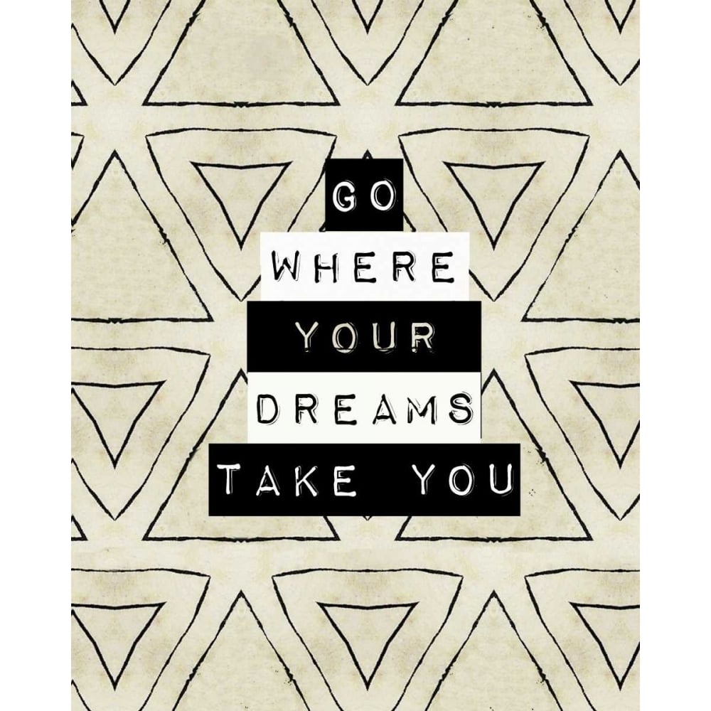 Go where you dreams III Poster Print by Anne Waltz Image 1