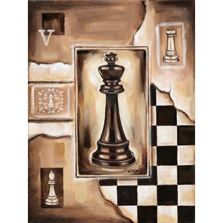 Chess King Poster Print by Wendy Fields Image 1