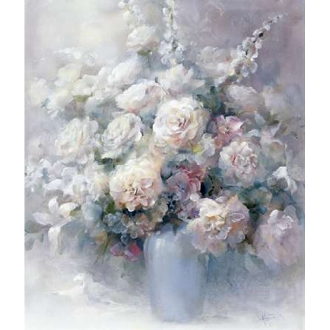 White bouquet Poster Print by Willem Haenraets Image 1