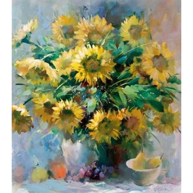 Sunflowers Poster Print by Willem Haenraets Image 1