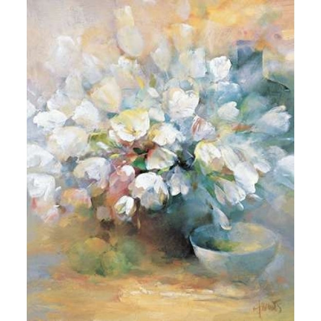 Sparkling white tulips I Poster Print by Willem Haenraets Image 1