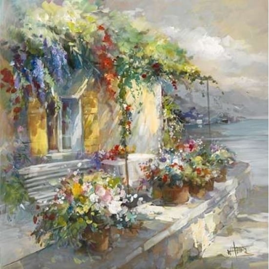 Veranda at sea Poster Print by Willem Haenraets Image 1