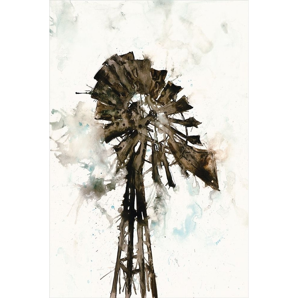 Watercolor Windmill Poster Print by White Ladder White Ladder Image 1