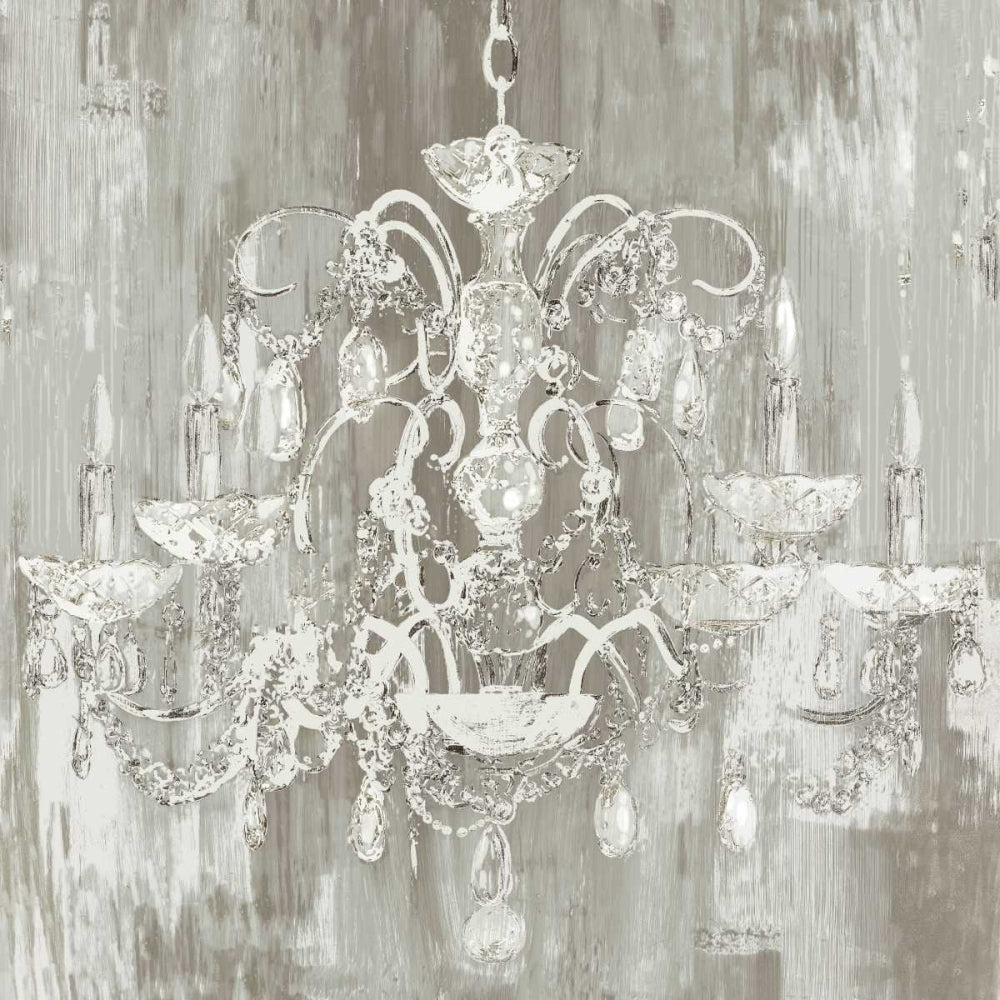 Silver Chandelier Poster Print by Aimee Wilson Image 1