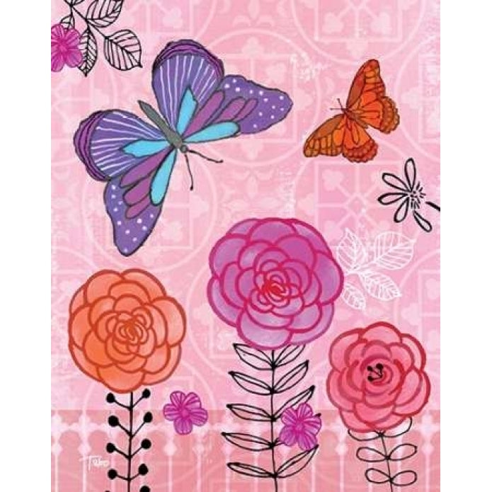 Butterfly Garden IV Poster Print by Teresa Woo Image 1