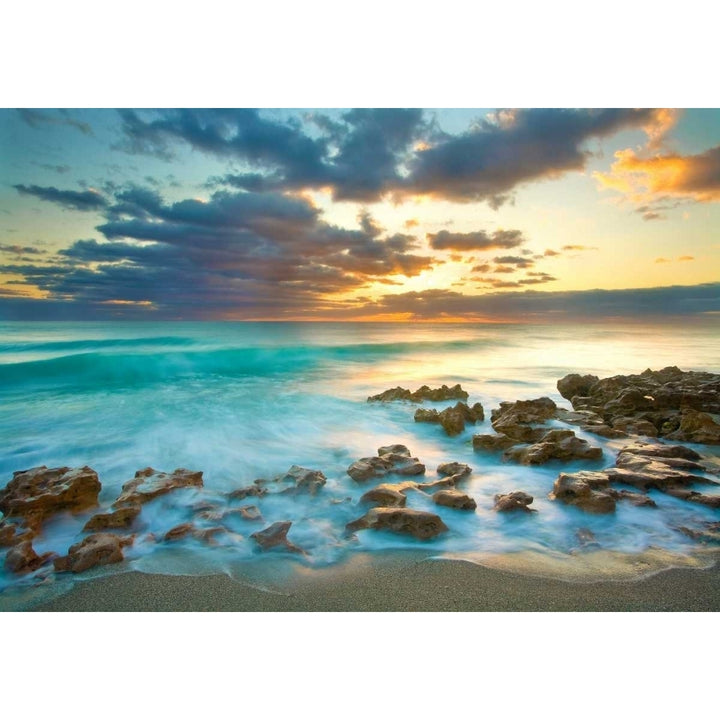 Ocean Sunrise Poster Print by Patrick Zephyr Image 1