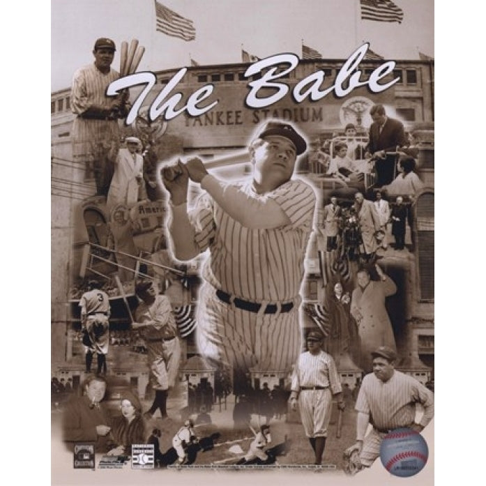 Babe Ruth - Legends Of The Game Composite Sports Photo Image 1