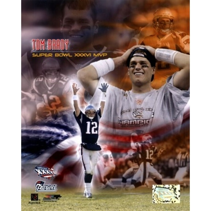 Tom Brady SB XXXVI MVP Portrait Plus Sports Photo Image 1