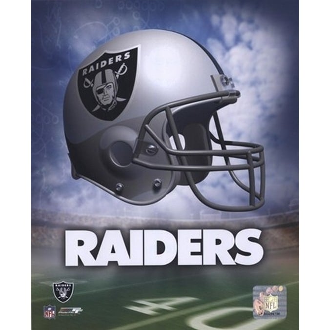 Oakland Raiders Helmet Logo Sports Photo Image 1