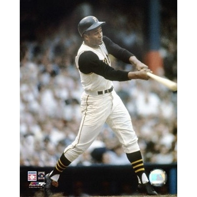 Roberto Clemente - Batting Action Sports Photo Image 1