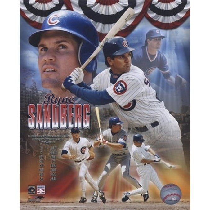 Ryne Sandberg - Legends Composite Sports Photo Image 1