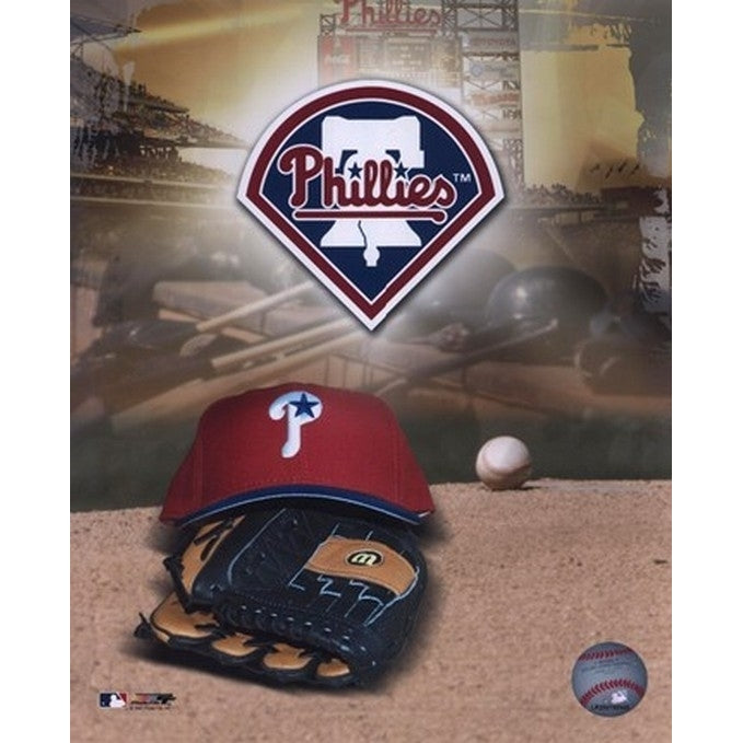 Philadelphia Phillies - 05 Logo Cap and Glove Sports Photo Image 1