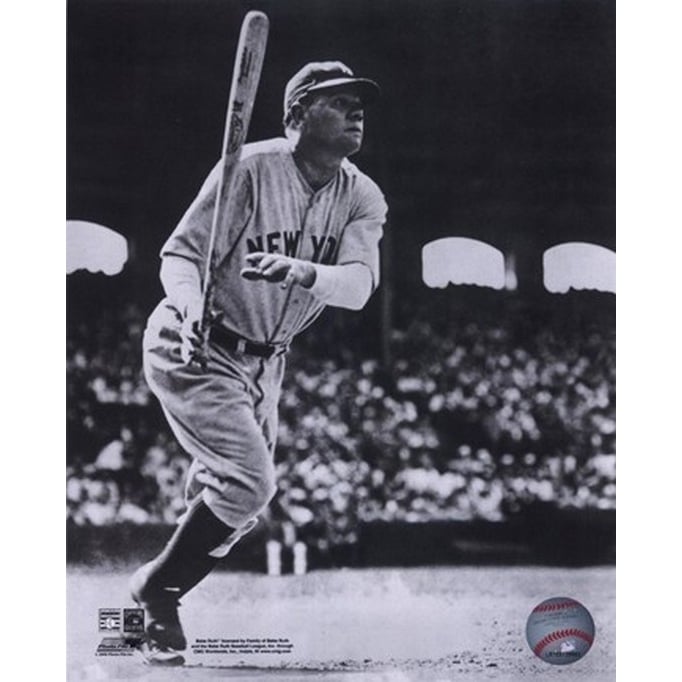 Babe Ruth - Batting Action Sports Photo Image 1