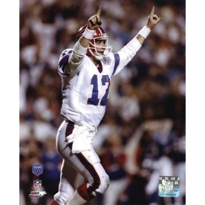 Jim Kelly Super - Bowl XXV 1991 Action Sports Photo Image 1