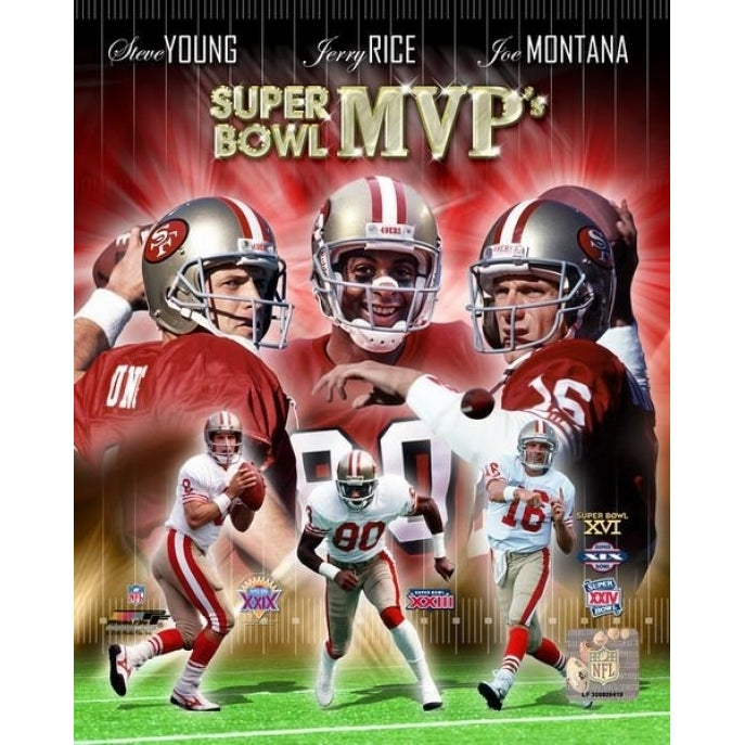 San Francisco 49ers Super Bowl MVPs Composite Photo Print Image 1