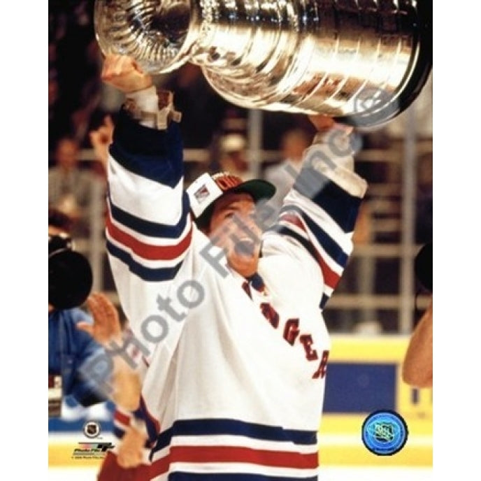 Mike Richter - 9394 with cup Sports Photo Image 1