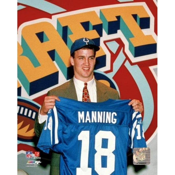 Payton Manning 1998 Draft Day Photo Print Image 1